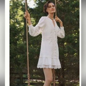 Anthropologie Button-Front Mini Dress